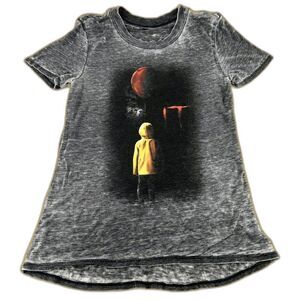 IT Movie Memorabillia Jr.Lg-Tee Screenprint Georgie, Yellow Raincoat Red Balloon